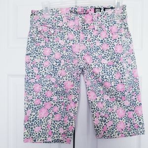 Sz25 Miss Me Lepoard Print Bermuda Short